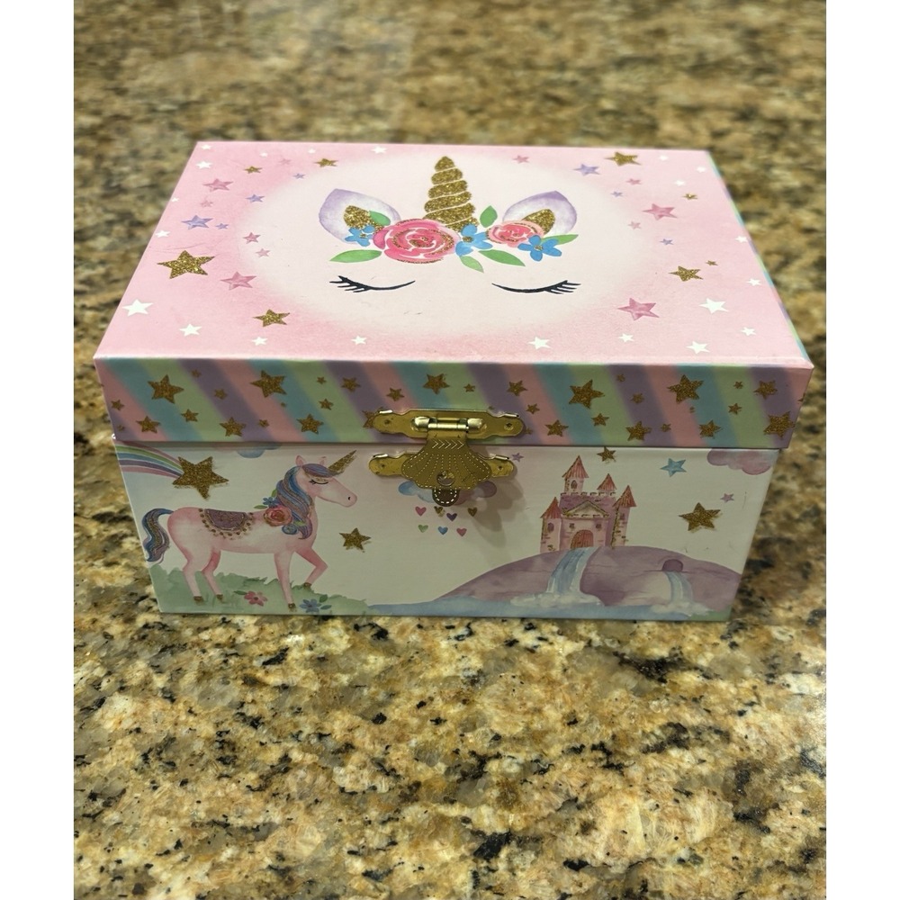 Unicorn Jewelry Box Girls,  Musical Jewelry Organizer Spinning Unicorn